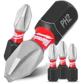 Milwaukee SHOCKWAVE PH2 25mm magnetische slak - 3 st