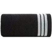 Eurofirany Madlen 09 Handdoek 30x50 cm - Zwart met Borduur