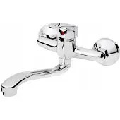 Hydroland Wandkraan Keuken - Zwenkbaar, Chroom, 150mm Hartafstand