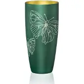 Crystal Bohemia Bohemiia Crystalex Weidevelden - Smaragdgroen, 30 cm, Handgemaakt