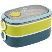 Kite Dubbele Lunchbox 1600ml met Bestek, BPA-vrij,