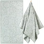 Zwoltex Barok Handdoek 50x100cm Olijfgroen - 100% Biologisch Katoen