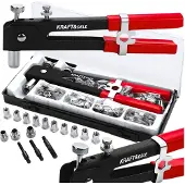 Kraft & Dele Klinknageltang Handleiding M3-M8, 110 delen + 5 cups
