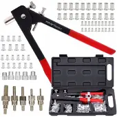 Kraft & Dele Klinknageltang M3-M8 Set 106 onderdelen Kraft&Dele KD10555