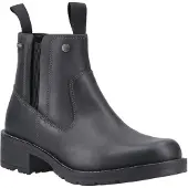Hunter Skye Dealer Boot Leren Zwarte Damesschoenen