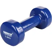 Merco - Vinyl Dumbbell - 2,5 KG Blauw - 1 stuk