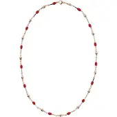 NAEMI Ketting goud / rood