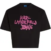 Karl lagerfeld JEANS Shirt fuchsia / zwart