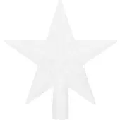 Springos Kerstboom Piek | Ster | 19 cm | Glitter | Zilver