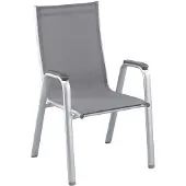 Kettler Cirrus stapelstoel aluminium/buitenstof 2 stuks