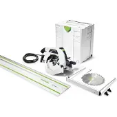 Festool HK 85 EB-Plus-FS handcirkelzaag afkortzaag 2300 W 230 mm in Systainer ( 574661 ) + zaagblad HW + geleiderail