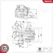 ESEN SKV 75SKV809 Motorsteunlager
