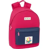 Safta 14.1´´ Benetton 15l 32x42x15 Cm Backpack Rood,Roze Kinderen