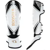 Booster Kickboks Scheenbeschermers Bangkok - WIT/GOUD/ZWART - MAAT XL
