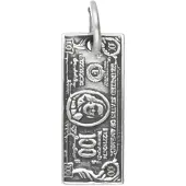 MOOYE ® - Collectie Zilveren US 100 dollar biljet kettinghanger
