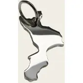MOOYE ® - Collectie Zilveren Landkaart Calabrië ketting hanger