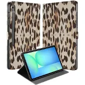 B2Ctelecom Tablet Book Case Leopard Samsung Galaxy Tab S10 FE Plus