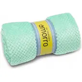 Darymex Amorro Dekentje 200x220cm - Zacht Microvezel Jacquard - Mintgroen