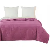 Cotton World Gewatteerde Dekbedovertrek 170x210cm - Dubbelzijdig Roze