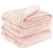Domarex Zachte Roze Plaid Casablanca 200x220 cm - Luxe Woonplaid