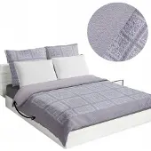 Domarex Pikowana Narzuta Platinum 200x220 cm - Stijlvol Grijs