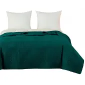 Cotton World Dubbelzijdige Dekbedovertrek 200x220 Donker Turquoise - Gekreukt