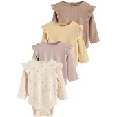 Next Rompertje/body lichtbeige / mokka / lichtbruin / lichtgeel