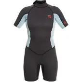 Billabong Launch 2/2 Mm Dames Shorty Met Korte Mouwen En Rits Op De Rug