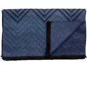 Tresanti DEMOCRITO | Viscose scarf with faded fishbone Blauw heren
