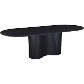 Giga Meubel Eettafel Ava Ovaal Zwart 240cm