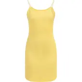Mymo Jurk geel / wit