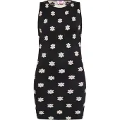 Mymo Gebreide jurk rosa / zwart / wit