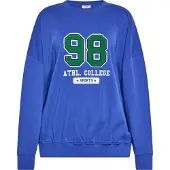 Mymo Sweatshirt blauw / groen / wit