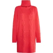 Mymo Gebreide jurk Dames rood