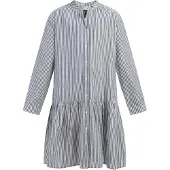 Dreimaster Jurk 'Mimo' donkerblauw / wit