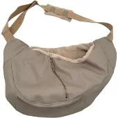 BABOO Leren Hondendraagzak - Puppy Draagzak - Honden Draagzak - Luxe Hondentas - Ergonomische Draagzak Hond - Handgemaakt - Beige - Maat S = tot 5 kg
