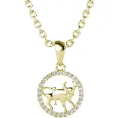 MYC Paris Stier Zodiac hangers - Goud en kristal