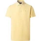 Hackett Heren Slim fit piqué poloshirt geel (S), Casual, Katoen, Korte mouwen HM5600093