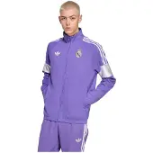 Adidas Real Madrid Lifestyler Trainingsjack Paars Wit