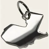 MOOYE ® - Collectie Zilveren Landkaart Guatemala ketting hanger