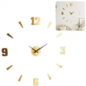Relaxwonen - Klok - Uniek model - Goud - Past overal