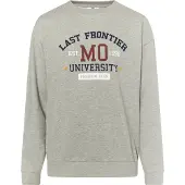MO Sweatshirt 'Icelos' navy / grijs gemêleerd / wijnrood / wit