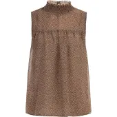 Dreimaster Blouse bruin / lichtbruin
