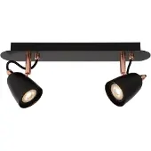 Lucide RIDE-LED - Plafondspot - LED Dimb. - GU10 - 2x5W 3000K - Koper