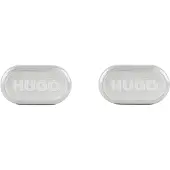 HUGO Manchetknopen 'E-Classic ' zilver