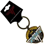 Rock Off Van Halen - World Tour '78 Retro Logo Banner Sleutelhanger - Zwart/Multicolours