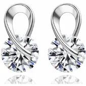 Charme Bijoux Oorbellen- Zilverkleur met Zirkonia -