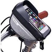 B-soul Stuurtas met telefoonhouder - Grijs - Waterdicht - 7 inch