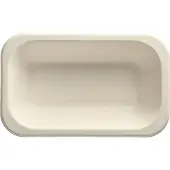 Papstar 100 Menubakken topseal Suikerriet 950 ml 5,6 cm x 15 cm x 24 cm wit
