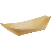 Papstar 50 Fingerfood - Schalen, hout pure 25 cm x 10 cm Bootje